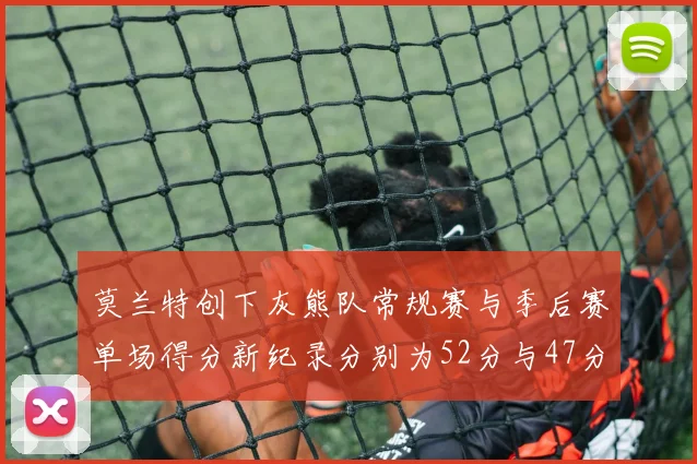 莫兰特创下灰熊队常规赛与季后赛单场得分新纪录分别为52分与47分